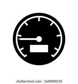 Speedometer icon in a trendy flat design