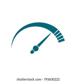 speedometer icon in trendy flat style 