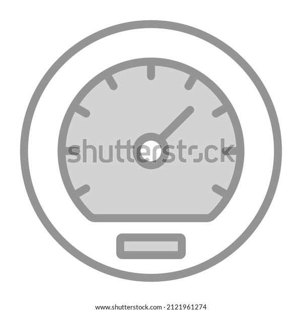 speedometer Icon. User interface Vector\
Illustration, As a Simple Vector Sign and Trendy Symbol in Line Art\
Style, for Design and Websites, or Mobile\
Apps,