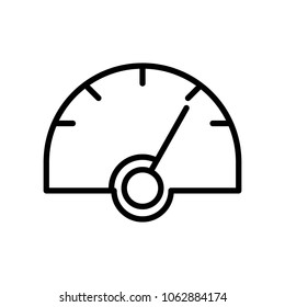 speedometer icon vector