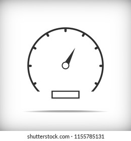 Speedometer icon - vector