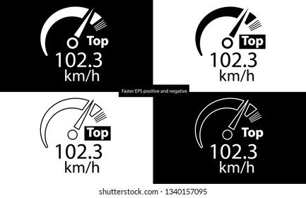 Speedometer icon - Vector