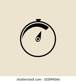 Speedometer icon, vector