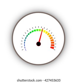 Speedometer icon, vector