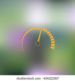 Speedometer icon, vector