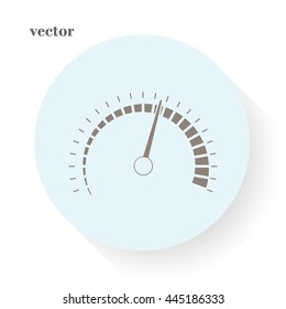 Speedometer icon, vector