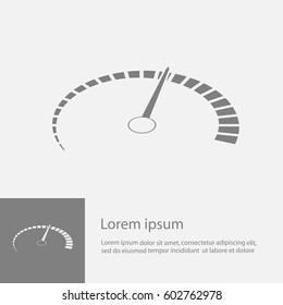Speedometer icon, vector
