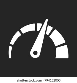 Speedometer icon vector