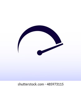 speedometer icon, vector best flat icon EPS