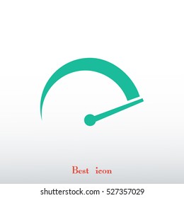 speedometer icon, vector best flat icon EPS