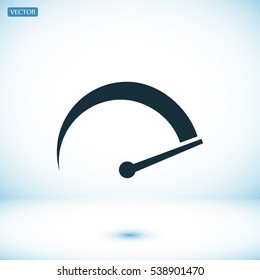 speedometer icon, vector best flat icon EPS