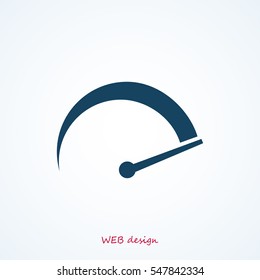 speedometer icon, vector best flat icon EPS