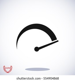 speedometer icon, vector best flat icon EPS