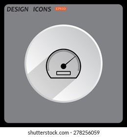 speedometer. icon. vector design 