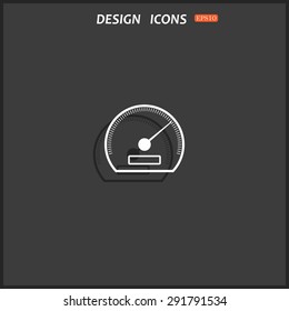 speedometer. icon. vector design 