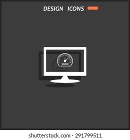 speedometer. icon. vector design