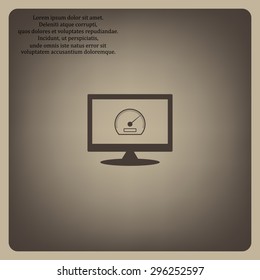 speedometer. icon. vector design 