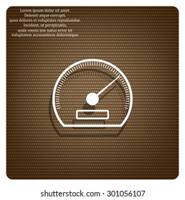 speedometer. icon. vector design 