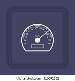 speedometer. icon. vector design