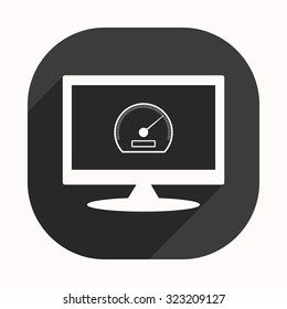 speedometer. icon. vector design 