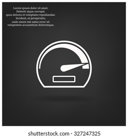 speedometer. icon. vector design 