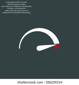speedometer. icon. vector design 