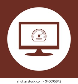 speedometer. icon. vector design