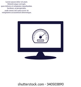 speedometer. icon. vector design