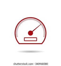speedometer. icon. vector design 