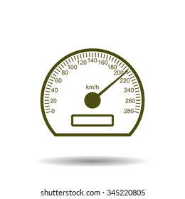 speedometer. icon. vector design