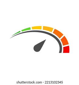Speedometer icon vector design templates on white background