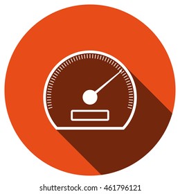 speedometer Icon, vector, icon flat 