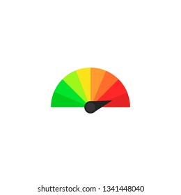 Speedometer icon. Vector flat design