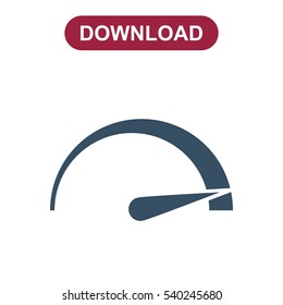 Speedometer Icon Vector flat design style