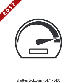 Speedometer Icon Vector flat design style