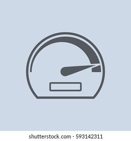 Speedometer Icon Vector flat design style