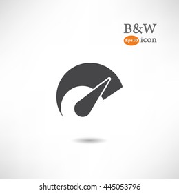 Speedometer Icon. Vector illustration.