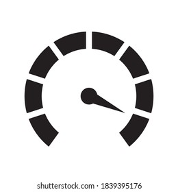 Diseño de iluminación de vectores de iconos de velocímetro