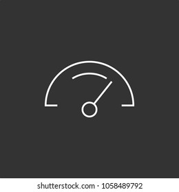 Speedometer Icon, Vector Illustration, EPS10. 