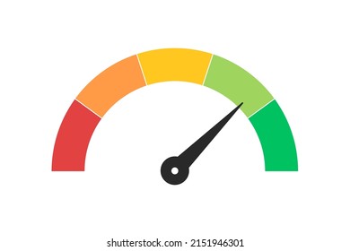 Ilustración vectorial del icono del velocímetro aislada en fondo blanco