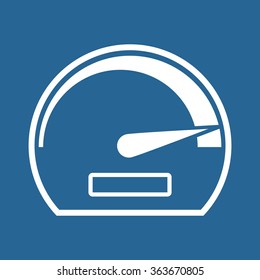 speedometer icon, vector illustration. Modern design. Flat design style