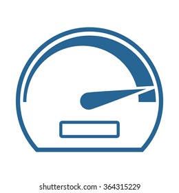 speedometer icon, vector illustration. Modern design. Flat design style