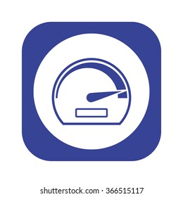 speedometer icon, vector illustration. Modern design. Flat design style