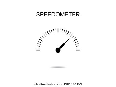 Speedometer icon vector illustration on background