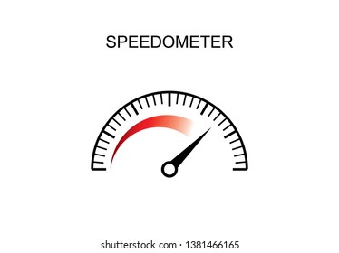 Speedometer icon vector illustration on background