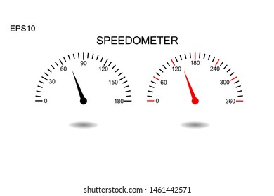 	
Speedometer icon vector illustration on background