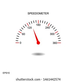 	
Speedometer icon vector illustration on background