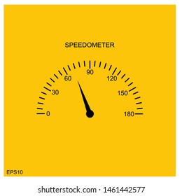 	
Speedometer icon vector illustration on background