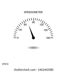 	
Speedometer icon vector illustration on background