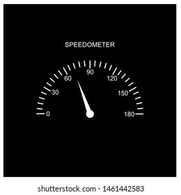 	
Speedometer icon vector illustration on background